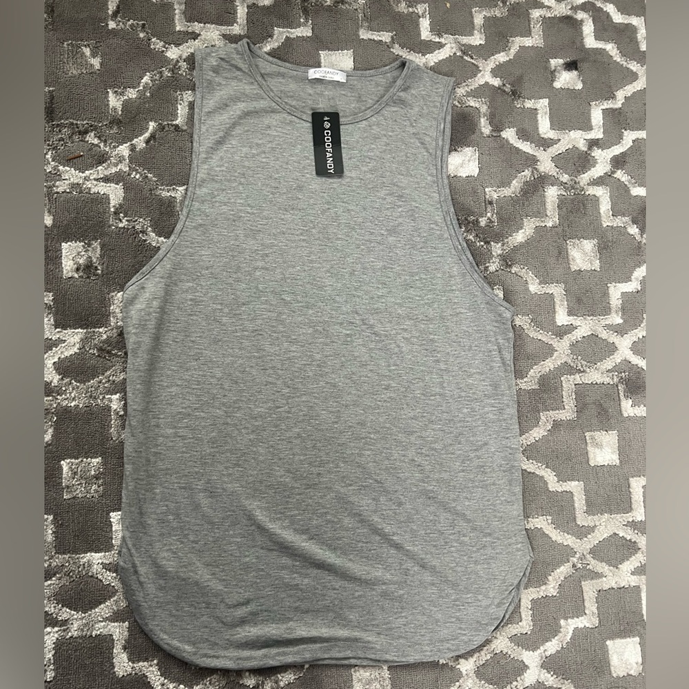 Small gray men’s tank